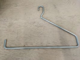 10 RVS kleerhangers, broekhangers (4)